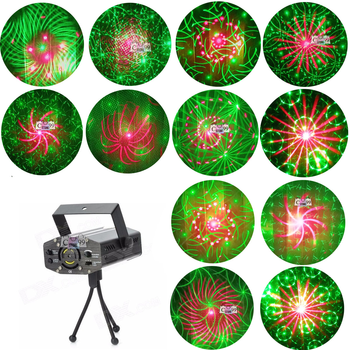 Miniatura 3 de Laser Puntos y Remolinos